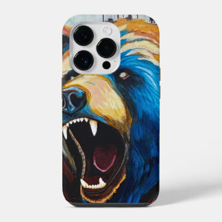 Grizzly-Malerei - Wildtierkunst iPhone 14 Pro Hülle
