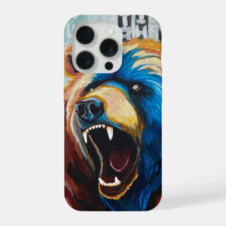 Grizzly-Malerei - Wildtierkunst iPhone 15 Pro Hülle