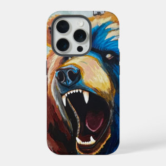 Grizzly-Malerei - Wildtierkunst iPhone 15 Pro Hülle