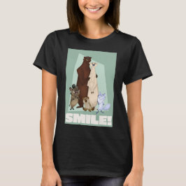 Grizzly & Polar Bär mit Pizzly Cub Lächeln T-Shirt