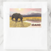 Grizzly Pond Rechteckiger Aufkleber (Tasche)