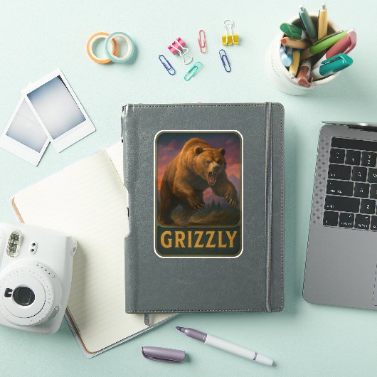 Grizzly Sticker (iPad Hülle)