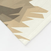 Grizzlybär abstrakte Pop braun Fleecedecke (Ecke)