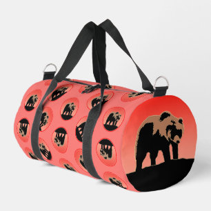 Grizzlybär bei Sonnenuntergang - Original Wildlife Duffle Bag