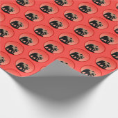 Grizzlybär bei Sonnenuntergang - Original Wildlife Geschenkpapier (Ecke)