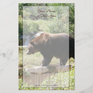 Grizzlybär-Briefpapier Briefpapier