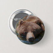 Grizzlybär Button (Vorne & Hinten)