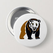 Grizzlybär Button (Vorne & Hinten)