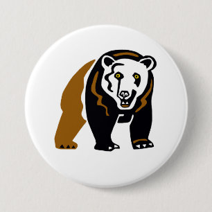 Grizzlybär Button