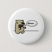 Grizzlybär Button (Vorderseite)
