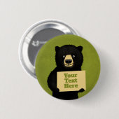 Grizzlybär Button (Vorne & Hinten)