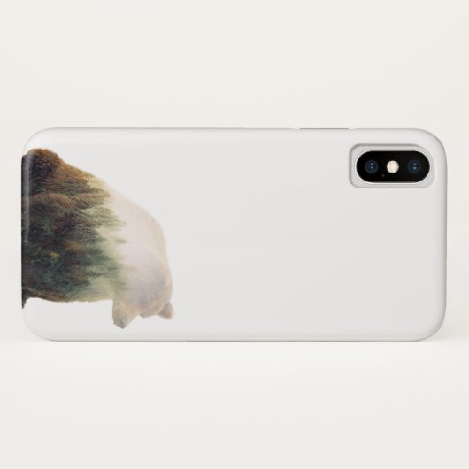 Grizzlybär-Doppeltes herausgestellter Case-Mate iPhone Hülle (Rückseite (Horizontal))