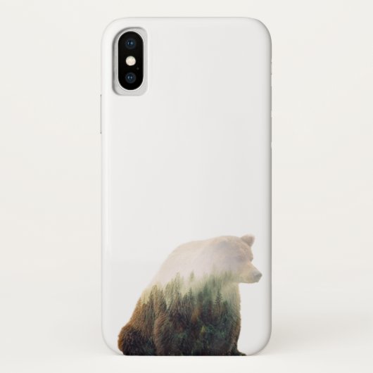 Grizzlybär-Doppeltes herausgestellter Case-Mate iPhone Hülle (Rückseite)