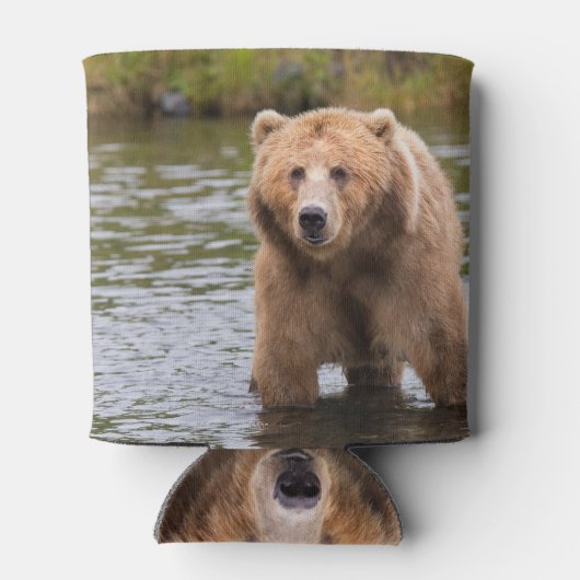 Grizzlybär Dosenkühler (Rückseite)