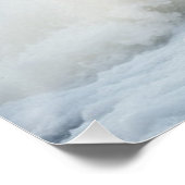 Grizzlybär fängt Lachs Poster (Ecke)