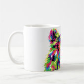 Grizzlybär farbenfrohe Pop Art Kaffeetasse (Links)