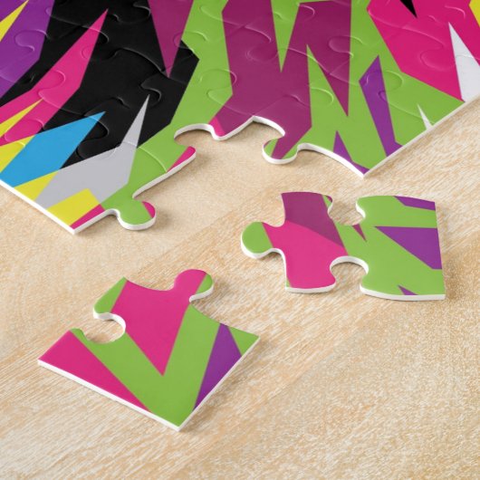 Grizzlybär farbenfrohe Pop Art Puzzle (Seite)