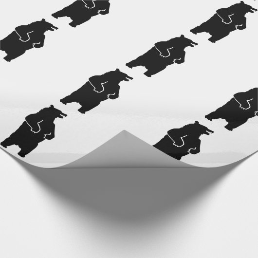 Grizzlybär Geschenkpapier (Ecke)