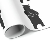 Grizzlybär Geschenkpapier (Rolleneckpunkt)