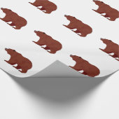 Grizzlybär Geschenkpapier (Ecke)