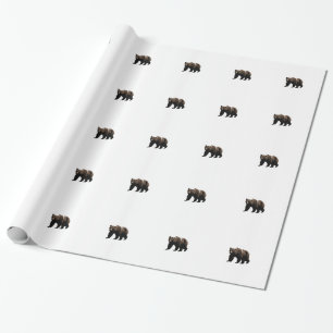 Grizzlybär Geschenkpapier