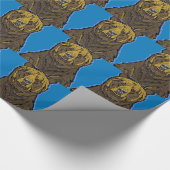 Grizzlybär Geschenkpapier (Ecke)