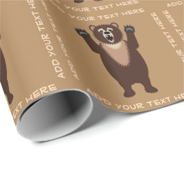 Grizzlybär Geschenkpapier