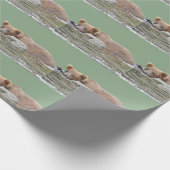 Grizzlybär Geschenkpapier (Ecke)