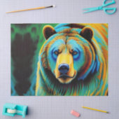 Grizzlybär gestrichen seidenpapier (Basteln)