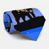 Grizzlybär im Winter - Original Wildlife Art Krawatte (Gerollt)