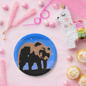 Grizzlybär im Winter - Original Wildlife Art Pappteller (Party)