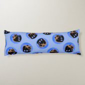 Grizzlybär im Winter - Original Wildlife Art Seitenschläferkissen (Rückseite)