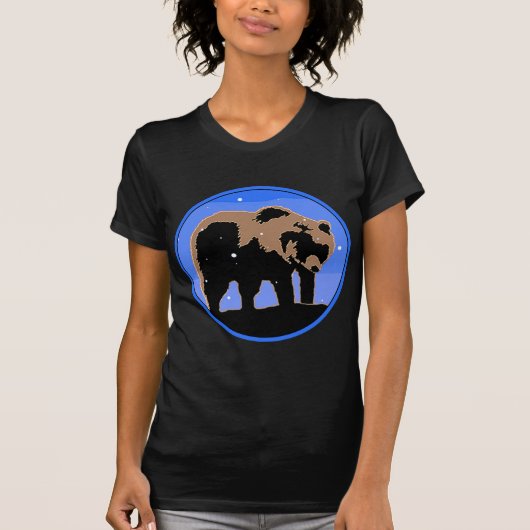 Grizzlybär im Winter - Original Wildlife Art T-Shirt (Vorderseite)