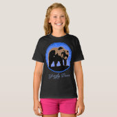 Grizzlybär im Winter - Original Wildlife Art T- T-Shirt (Vorne ganz)