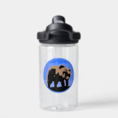 Grizzlybär im Winter - Original Wildlife Art Trinkflasche (Rückseite)