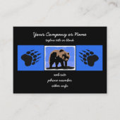 Grizzlybär im Winter - Original Wildlife Art Visitenkarte (Vorderseite)