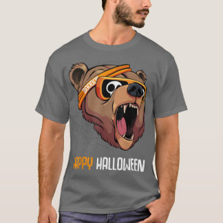 Grizzlybär in Sonnenbrillen, Lazy Halloween-Kostüm T-Shirt