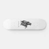 Grizzlybär Jagd Hirsch Einfach Zeichnend Skateboard (Horizontal)