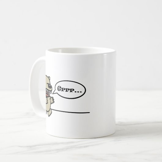 Grizzlybär Kaffeetasse (Vorderseite Links)