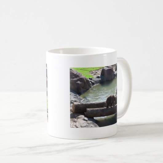 Grizzlybär Kaffeetasse (VorderseiteRechts)