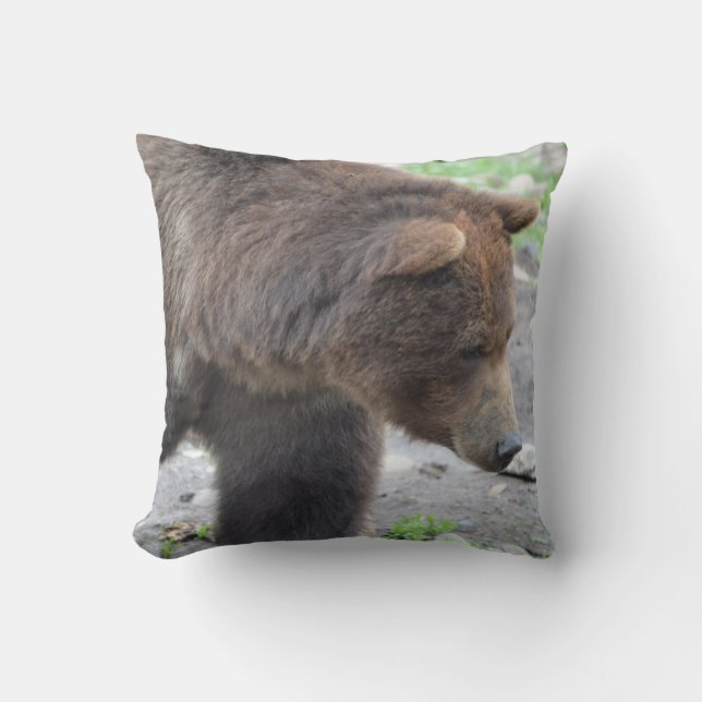 Grizzlybär Kissen (Vorderseite)