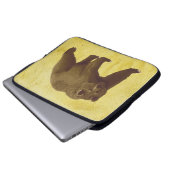 Grizzlybär Laptopschutzhülle (Vorne Knopf)