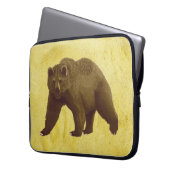Grizzlybär Laptopschutzhülle (Vorderseite Links)