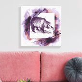 Grizzlybär Leinwanddruck (Insitu (Wohnzimmer))