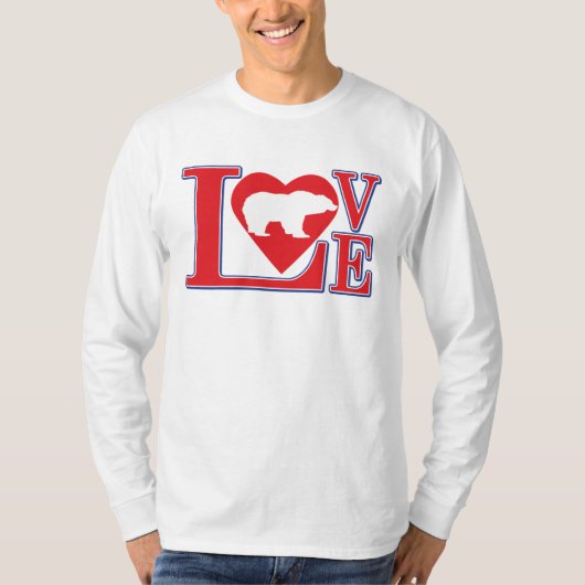 Grizzlybär-Liebe T-Shirt (Vorderseite)
