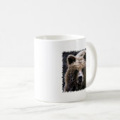 Grizzlybär-Logo Kaffeetasse (VorderseiteRechts)