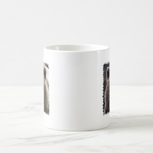 Grizzlybär-Logo Kaffeetasse (Mittel)