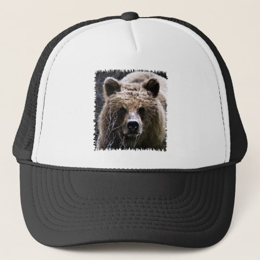 Grizzlybär-Logo Truckerkappe (Vorderseite)
