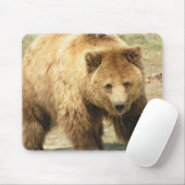 Grizzlybär-Mausunterlage Mousepad (Mit Mouse)