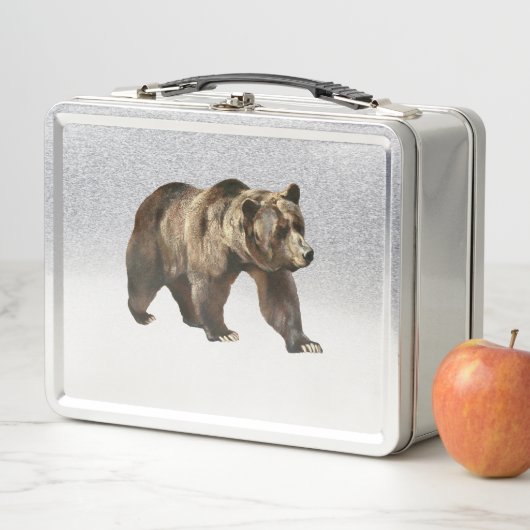 Grizzlybär Metal Lunchbox (Beispiel)